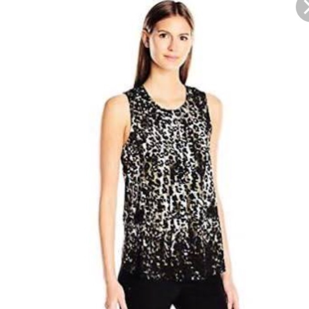 BCBG Animal Print Top